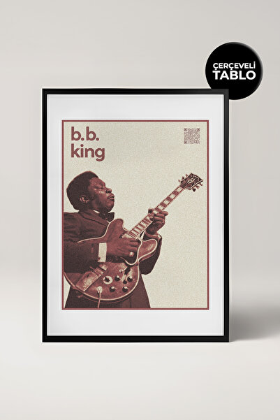 House Gorgeous Pictură de designer cu ramă neagră din colecția BB King Gianti...