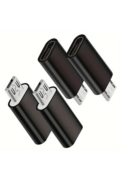 choice2 4 قطع محولات USB C إلى Micro USB من النوع C، محولات أنثى، للشحن ومزام...