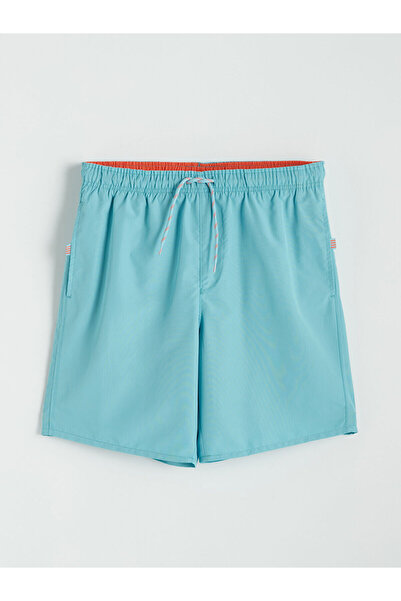 LC Waikiki Trendlucky Men's Knee Length Swim Shorts with Difference in Length