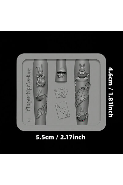 Choice1 PF-780 Alice in Wonderland Rabbit Tea Cup Mushroom Playing Cards Rota...