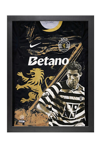Boomah Accessories Cristiano Ronaldo Sporting Lisbon Jersey - Framed Poster 5...