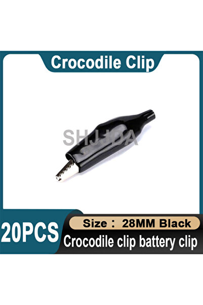 Choice5 Black 2.8CM 20Pcs Crocodile type Clip 28MM 35MM 45MM Testing Probe Mi...