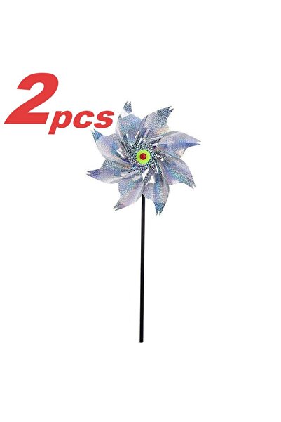 Choice 2Pcs Laser Bird Repelling Windmill 24cm Windmill for Farmland Rotating...
