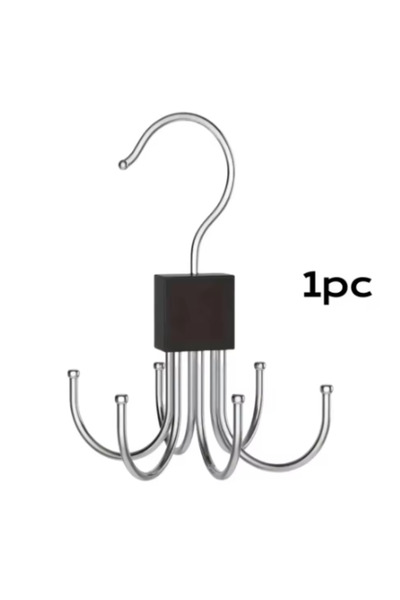 Choice1 1pcs black 360° Rotating Storage Hanger Hook Multi-Claw Bag Metal Bel...