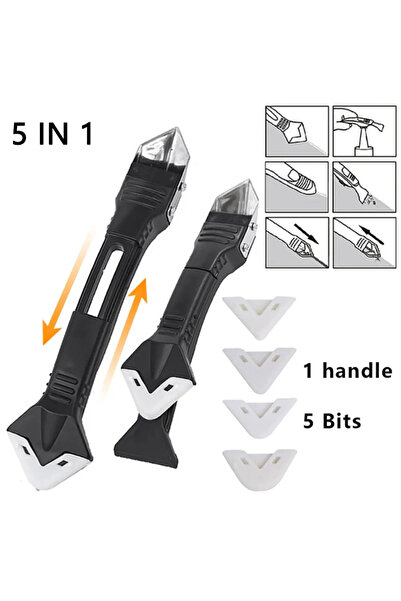 Choice1 S1-5 IN 1 EVISPOL 5 in 1 Silicone Caulking Tool Multi-function Scrape...