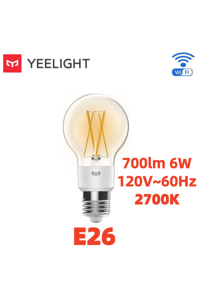 Choice E26 US Version YEELIGHT Smart LED Filament Bulb E26 WiFi Connection 12...