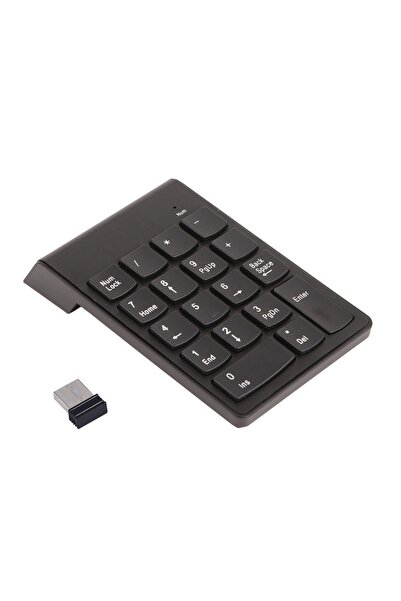 Choice black 2.4G Wireless Ultra-Slim Numeric Keypad 18 Keys with Mini USB Re...
