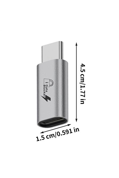 Choice1 محول USB من النوع C ذكر إلى أنثى لحجب البيانات وحماية الكمبيوتر المحمول