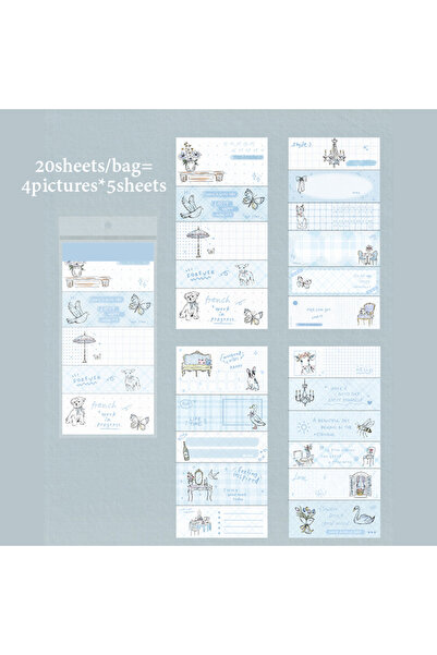 choice2 S31101-1 Mr.Paper 20 ورقة/كتاب، كتاب ملصقات سلسلة رحلة الحديقة، ملصقا...
