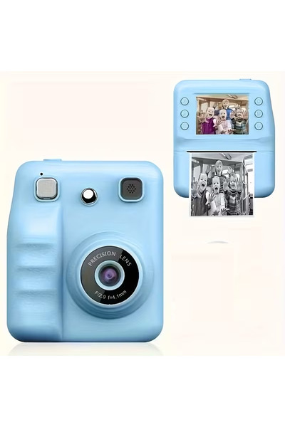 Choice1 blue New mini instant photo digital camera for children, new thermal ...