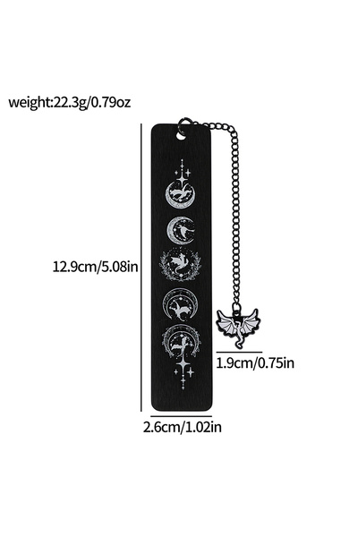 Choice SQ1926 The acrylic bookmark with a dragon theme and a hollowed out lig...