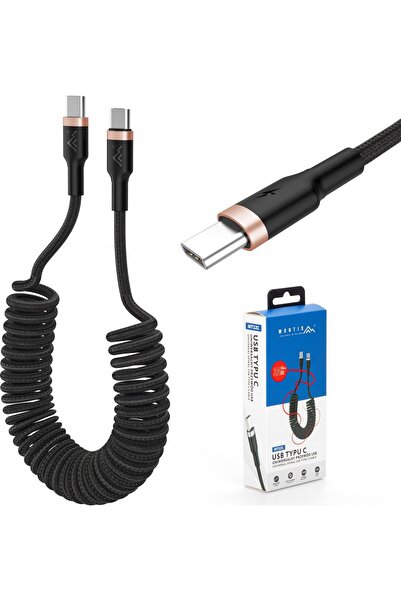 MONTIS Cable USB Type-C - USB Type-C 1.5m (spiral) MT131