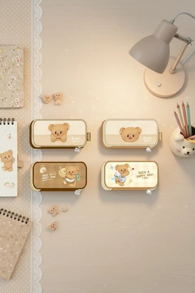 Miniso Butterbear Lisanslı Peluş Kalemlik – Sevimli Ayıcık Tasarımlı Kırtasiy...