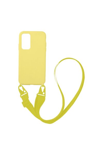 Sonique Θήκη Σιλικόνης με Strap CarryHang Xiaomi Redmi Note 10 Pro Κίτρινο