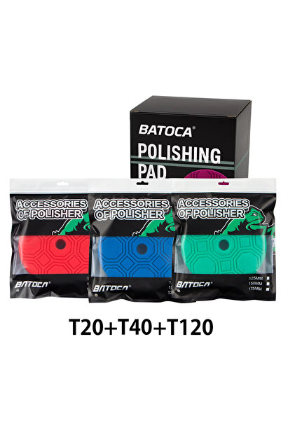 Choice7 مجموعة من 3 قطع من وسادات التلميع والصقل BATOCA مقاس 5/6 بوصة T20-T12...
