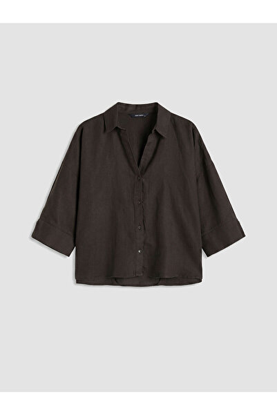 LC Waikiki Nevavm Oversize Women's Linen Shirt with a Difference