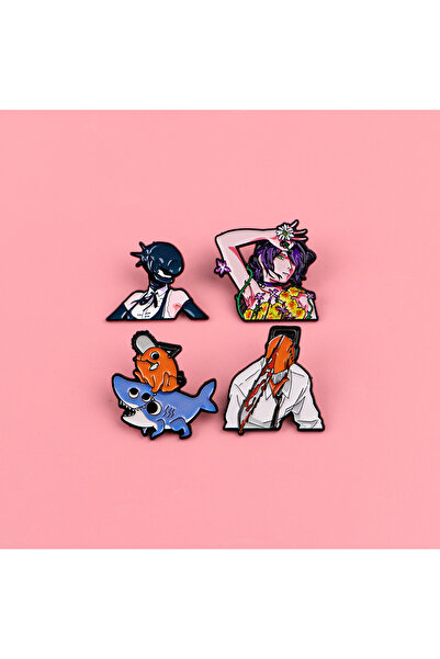 Choice Bandai 4pcs 4pcs Cute Girls Enamel Pin Set Manga Brooch For Coat Women...