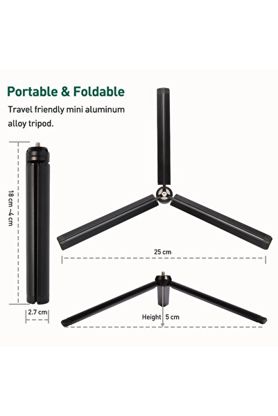 Choice SJJ Aluminum alloy metal mini tripod stand suitable for DJI Zhiyun Fei...