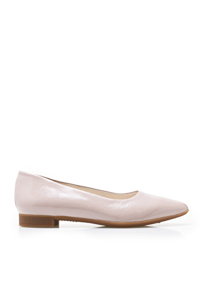 UrbanShoes Balerini damă din piele naturală, Leofex - 388 Nude Naplac