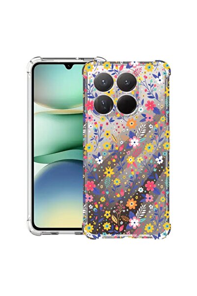 bestcase Husă Antișoc Compatibilă cu Xiaomi 17, cu Design Floral, Colțuri Înt...