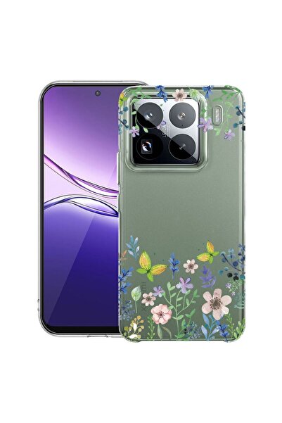 bestcase Διαφανής Λεπτή Θήκη Σιλικόνης Συμβατή με Xiaomi 15, Σχέδιο Πεταλούδε...