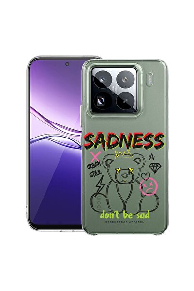 bestcase Διαφανής Λεπτή Θήκη Σιλικόνης Συμβατή με Xiaomi 15, Αρκουδάκι Θλίψης...