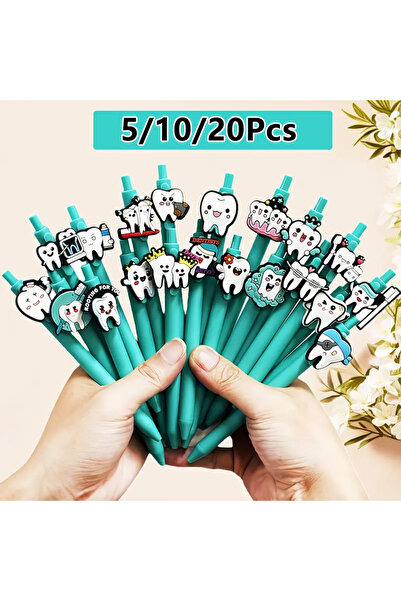 choice2 20PCS 5/10/20 Pcs World Dental Day Ballpoint Pens Promoting Oral Heal...