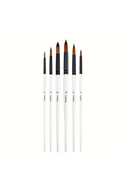 Choice1 6 pcs Round Yutiars Professional Artist Paint Brush Set - 6 PCS, Nylo...