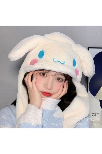 Choice1 Cinnamoroll Kuromi Cinnamoroll Plush Hat Anime Periphery Moving Ears ...