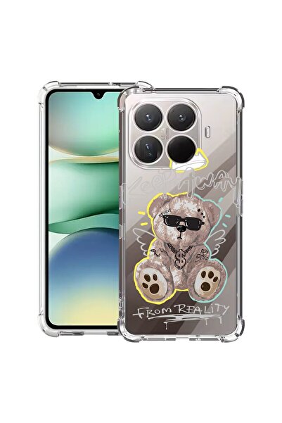 bestcase Husă Antișoc Compatibilă cu Xiaomi 15T Pro, cu Design Ursuleț de Plu...