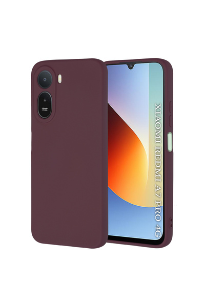 Techsuit Husa pentru Xiaomi Redmi A7 Pro 4G, SoftFlex, protectie antisoc, bordo