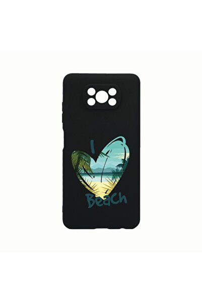 bestcase Θήκη Σιλικόνης, Συμβατή με Xiaomi Poco X3 Pro, Αγαπώ την Παραλία, Αν...
