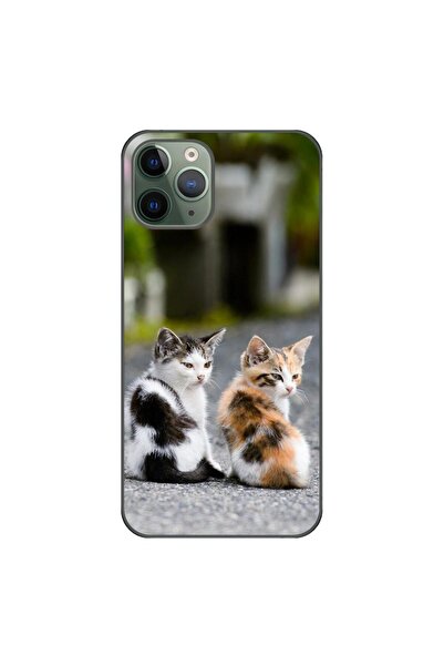 OEM Husa compatibila cu Apple iPhone 11 Pro Max Silicon Gel Tpu Model Kitties