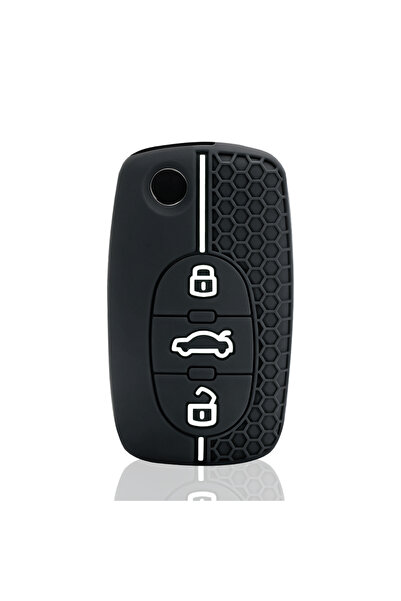 Choice White Line Silicone Car Key Case Cover Shell for Audi A4 B6 B5 A3 A1 A...