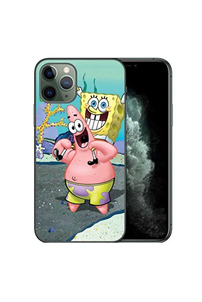 OEM Husa compatibila cu Apple iPhone 11 Pro Max Silicon Gel Tpu Model Spongebob