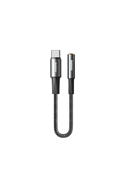 Remax Velocity CB08 Μετατροπέας Type-C σε 3.5mm Jack Female 0.12M Μαύρο