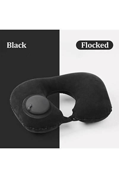 Choice4 Black Inflatable Neck Pillow for Traveling, Blow Up Neck Pillows for ...