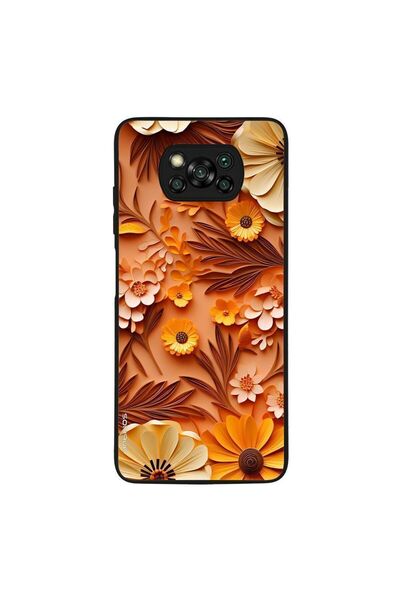 Sonique Θήκη 3D Flower Series για Xiaomi Poco X3 NFC / Poco X3 Pro Πορτοκαλί