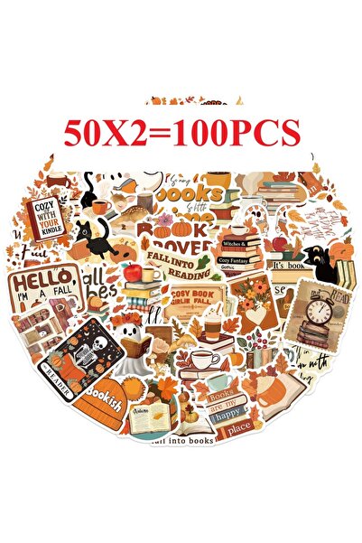 Choice5 100PCS-290 50/100PCS Cartoon Autumn Season Bookworm Graffiti Stickers...
