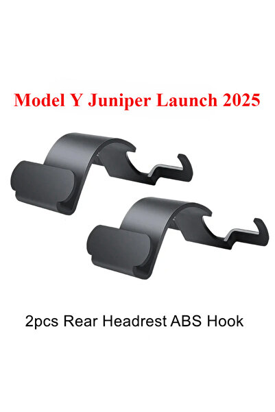 Choice 2pcs For Tesla Model Y Juniper Launch 2025 Rear Headrest Hook Trunk Or...