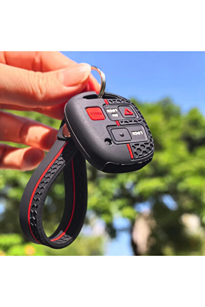 Choice4 type C with Keychain Silicone Car Key Fob Case Cover Skin For TOYOTA ...