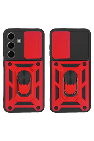 Sonique Θήκη Ring Armor CamPro για Samsung Galaxy S24 Plus Κόκκινο