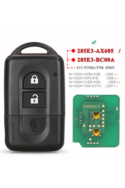 Choice مفتاح تحكم عن بعد 4D60 بدون مفتاح من jingyuqin بتردد 433 ميجاهرتز ID46...