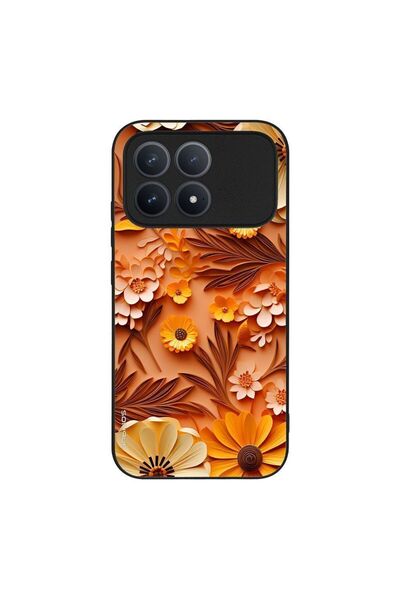 Sonique Θήκη 3D Flower Series για Xiaomi Poco F8 Pro 5G Πορτοκαλί