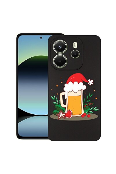bestcase ¬Æ Husa pentru Xiaomi Redmi Note 14, Xmas Beer, Slim Silicon 0.8MM, ...