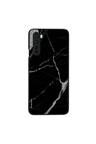 Sonique Θήκη Marble Series για OnePlus Nord Μαύρο