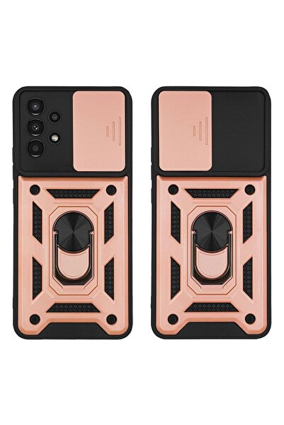 Sonique Θήκη Ring Armor CamPro για Samsung Galaxy A13 4G Ροζ Χρυσό