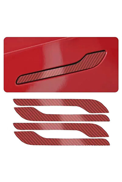 Choice red-4straps 1 Set Suitable for Tesla Updated Model 3Y Door Handle Prot...