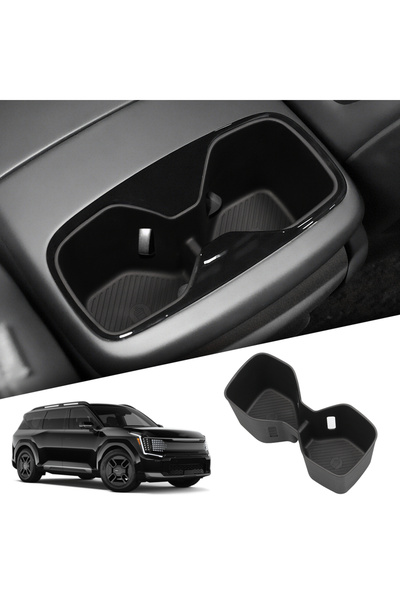 Choice EV9-Cup Box for Kia EV9 2024 2025 TPE Armrest Rear Water Cup Holder St...