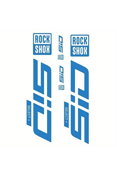 Choice4 bluetrans 1set RockShox SID Select+ Fork Stickers Clear Vinyl with Bl...